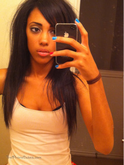 Damn she nice! young tender thing. Beautiful and smart since she has a Iphone lol!