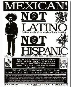 tlatoanahuatl:  NOT LATINO. Latinos are the white people of Latin