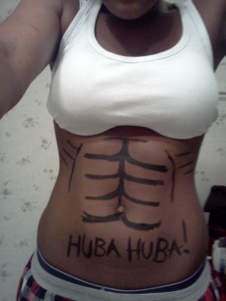 look guys! i got abs!