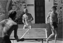 giovanegrigorij:  BUTCH & SUNDANCE WITH TABLE TENNIS RACKETS