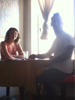 @jessieslife and @tommypistol rehearsing their diner scene