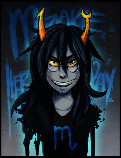 turnpikehootenanny:  Much better. Cleaned up sketch of Vriska