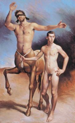 100artistsbook:  The Captive Centaur, by Peter Churcher… Look