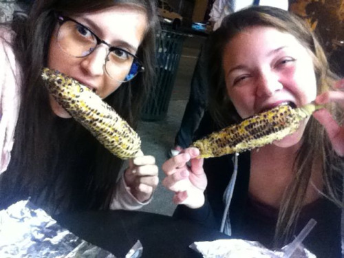 @jessieslife and I are very serious about our corn.