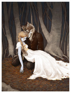 fairytalemood:  “The Wolfman” by Erin Kelso 