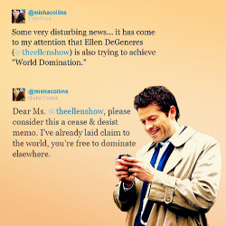itsfuuh:  Favorite Misha tweets 