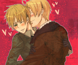I love this one, Alfred’s kisses, Arthur’s expression