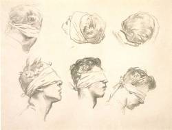  Six Studies for Gassed        John Singer Sargent  1918-1919