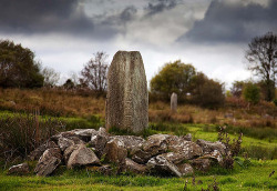 stonewords:  Aghascrebagh Ogham Stone The other stone visible