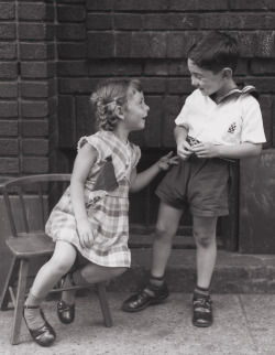 Boy and Girl photo by Lou Bernstein, 1950