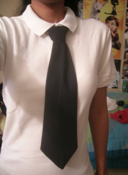 Tie complete! Now onto the actual dress XD