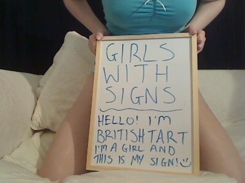 http://britishtart.tumblr.com/ “I did some signs for you! x"Â  woo hoo!!! today is a good day for submissions! i notice there is a link to a "my girl fund” on a recent post that everyone should go check out right now! :D http://briti