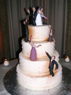 Coolest wedding cake ever.