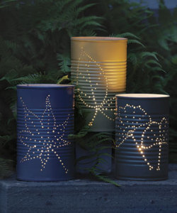 daintyloops:  Recycled Tin Lanterns. Gorgeous. (via How to Make