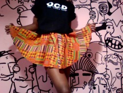 tembonzuri:  Skirt that I made today =) O.C.D T-Shirt. Follow