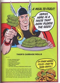 cryptofwrestling:  Thor’s Cabbage Rolls.   What the hell am