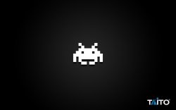 theawkwardgamer:  Space Invaders Wallpaper // Artist: Vellosia