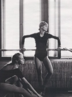 Sasha Pivovarova and Milana Bogolepova by Michael Thompson for