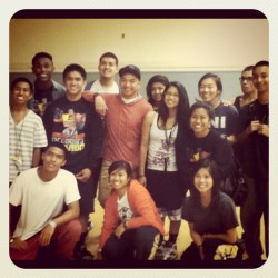 Emanon 2010-2011’s last rehearsal. Seniors with Coach B!