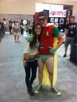 And he runs like the real Robin, too&hellip;.all gay-like. #PHXCC