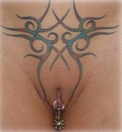 pussymodsgalore  HCH piercing with ring and attached interesting