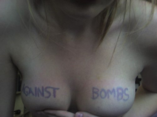 http://boobsagainstbombs.tumblr.com/ a great new contact on here that i am now following and being followed by! i hope you’ll all click on that link, and i hope if you’re already following boobsagainstbombs, you’ll think about sending