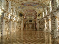 Library at the Benedictine Monastery (1074), Austria