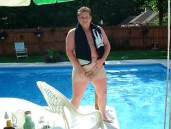 thebigbearcave:  omg a slightly sun-baked chubby with a tan-line!