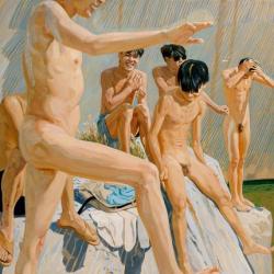 qwrbhtd:   Liu Xiaodong, Bathers in Sunlight 