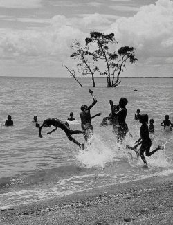 The Swimmers, Milingimbi, Arnhem Land photo by Axel Poignant,