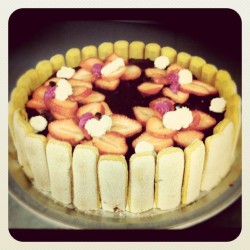 Strawberry Rocky Road Cake! (Taken with instagram)
