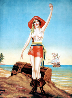 vintagegal:  art by Gene Pressler c. 1920’s 