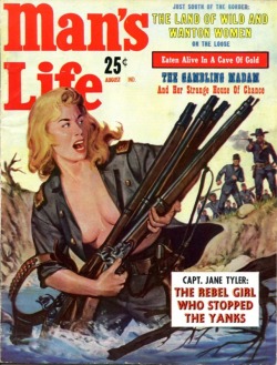 Man’s Life, August 1959. Cover by Will Hulsey