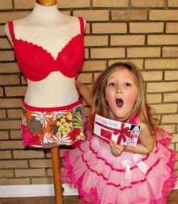 Girl gets boob job voucher for her SEVENTH birthday from surgery-addicted