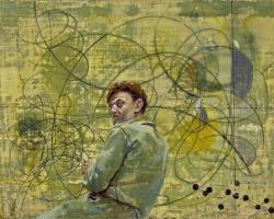 artandopinion:  Self-Portrait with Molecular Structure 1946 Hans