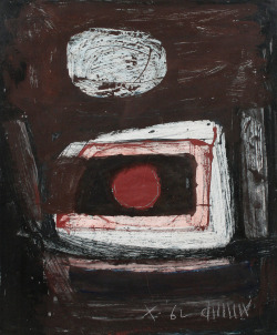 untitled mixed media on paper by Roy Turner Durrant, 1962