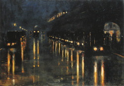 blueruins:  Hochbahnhof Bülowstraße (1922) by Lesser Ury 