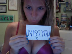 awww, i’m sure whoever that is for misses you as well =]
