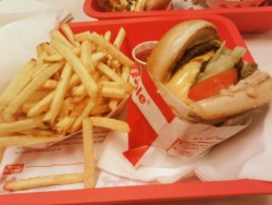 Double double animal style with fries=]