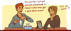  Dead Book Character Support Group: Finnick Odair and Remus Lupin