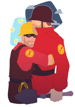 steammonster:  Engie: Someone looks like he needs a hug! C’mere