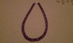 Necklace for a friend. This one is a byzantine chain with three