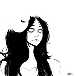 kawamamilosc:  Some shitty sketch(?) with Aradia. YEAH! ARTBLOCK!