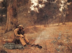 missfolly:  Down on his Luck, by Frederick McCubbin, 1889 