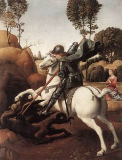 artmagnifique:  RAPHAEL. St George and the Dragon, 1505-1506,