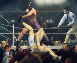 knappy-head:  George Bellows, Dempsey and Firpo1924, oil on canvas,