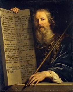 jordansartmuseum:  Philippe de Champaigne. Moses with the Ten