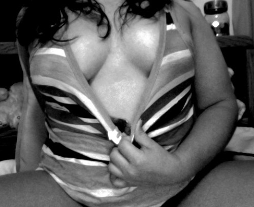 inthenightstand:  #4 of me.  That’s some awesome cleavage! 