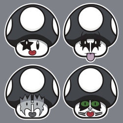 insanelygaming:  Kisshrooms - by Diesel Laws T-shirt available