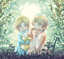 kie-chu:  “Al, don’t cry…Daddy and Papa will find us soon!”“B-but